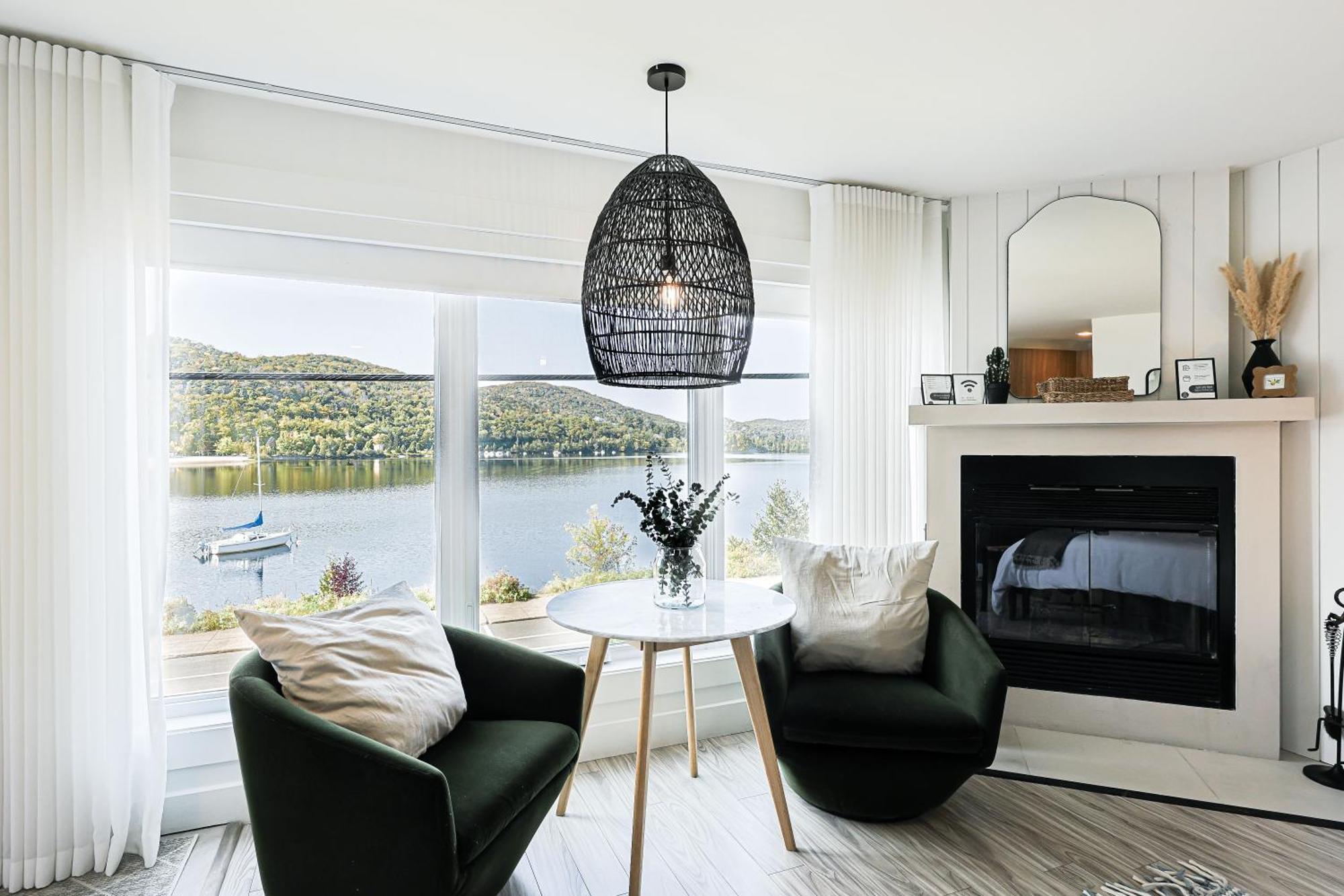 Les Lofts Du Lac Des Sables By Kasania Sainte-Agathe-des-Monts Luaran gambar